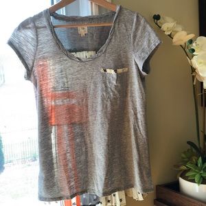 ✨SOLD Anthropologie short sleeve shirt.  Women’s size small.
